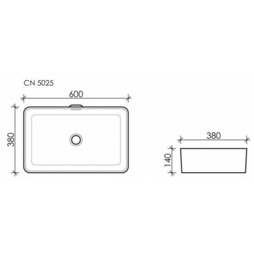 Раковина Ceramica Nova Element CN5025