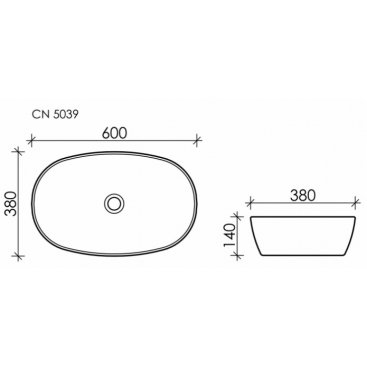 Раковина Ceramica Nova Element CN5039