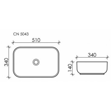 Раковина Ceramica Nova Element CN5043
