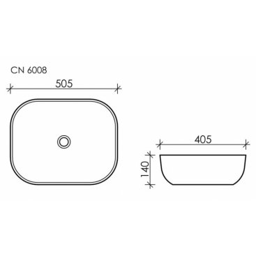 Раковина Ceramica Nova Element CN6008