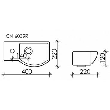 Раковина Ceramica Nova Element CN6039R