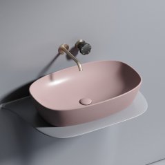 Раковина Ceramicanova Element CN6049MP 60х38х13,8 см, цвет розовый матовый