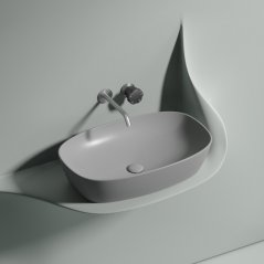 Раковина Ceramicanova Element CN6049MSG 60х38х13,8 см, цвет серый матовый