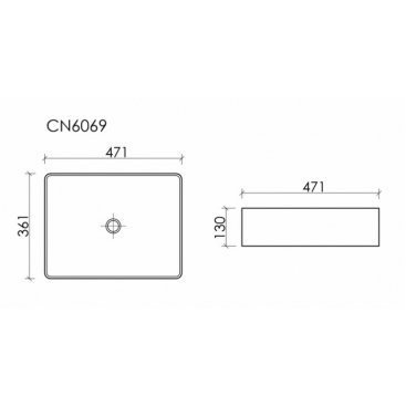 Раковина Ceramica Nova Element CN6069MB