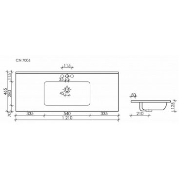 Раковина Ceramica Nova Element CN7006