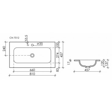 Раковина Ceramica Nova Element CN7012