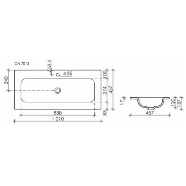 Раковина Ceramica Nova Element CN7013