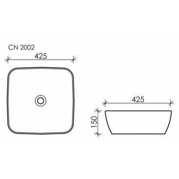 Раковина Ceramica Nova Form CN2002