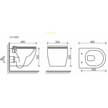 Комплект Ceramicanova Forma CN3009_121001CH