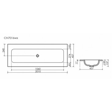 Раковина Ceramicanova Grace CN7016MBwx