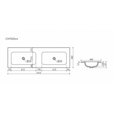 Раковина Ceramicanova Grace CN7023wx