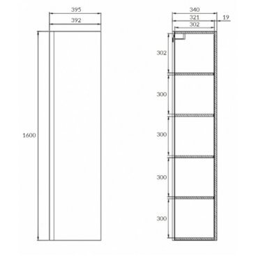 Мебель для ванной Cersanit Moduo Slim 80 см