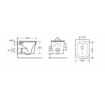 Унитаз CeruttiSpa Marmolada Aria CT7778