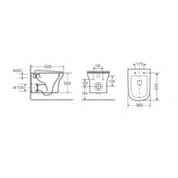 Унитаз CeruttiSpa AMI Aria CT8780