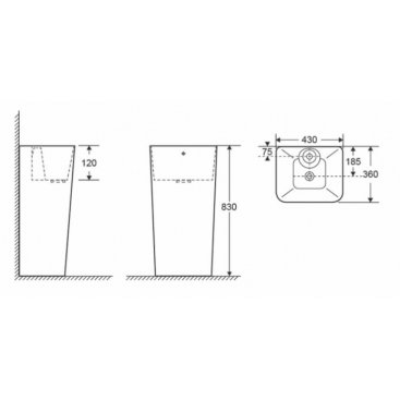 Раковина CeruttiSpa Dorris CT7830