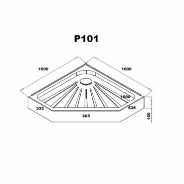Душевой поддон CeruttiSpa P101
