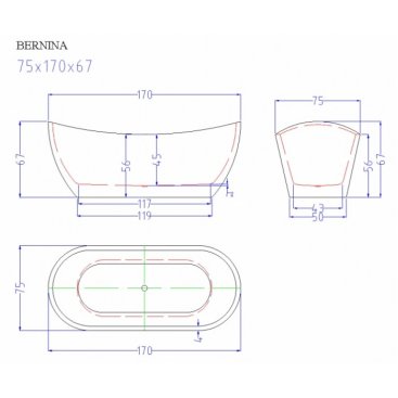 Ванна CeruttiSpa Bernina CT9209