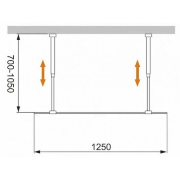 Душевая перегородка Cezares LIBERTA-L-2-125 Nero