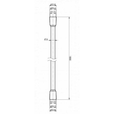 Душевой шланг Cezares CZR-FMD-180-NOP