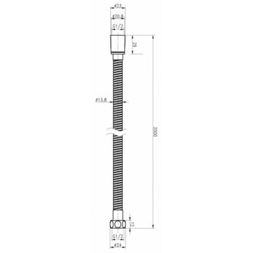 Душевой шланг Cezares CZR-FMM-200-NOP