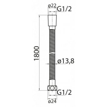 Душевой шланг Cezares CZR-FMDC-180