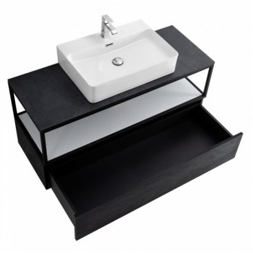 Мебель для ванной Cezares Cadro 120 Nero со столешницей
