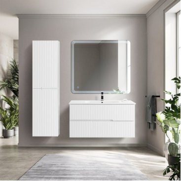 Мебель для ванной Cezares Duet 100 Bianco Opaco