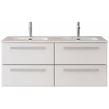 Тумба с раковиной Cezares Eco-CER-N 120-4C-CZR-8095-120-2-RS156SC.3/320 Bianco Lucido