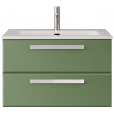 Тумба с раковиной и зеркалом Cezares Eco-CER-N 80-CZR-8073-80-RS156SC.3/320 Фисташковый Софт