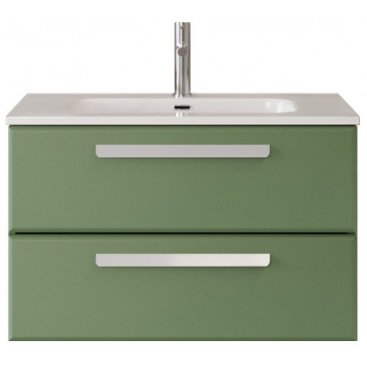 Тумба с раковиной и зеркалом Cezares Eco-CER-N 80-CZR-8095-80-RS156SC.3/320 Фисташковый Софт
