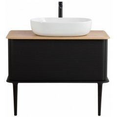 Тумба с раковиной Cezares Idra 98-S-RT-N Nero Opac...