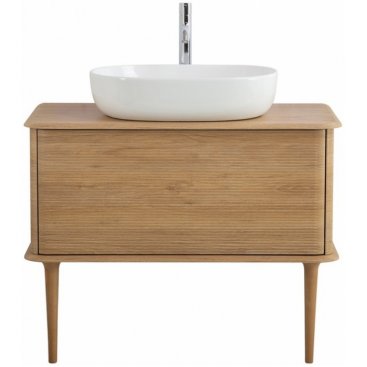 Тумба с раковиной Cezares Idra 98-S-RT-N Rovere Tabacco