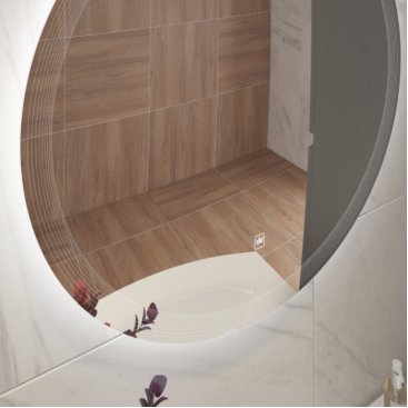 Тумба с раковиной и зеркалом Cezares Idra 98-S-RT Bianco Opaco