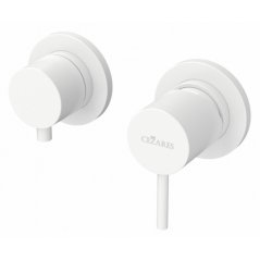 Смеситель для душа Cezares LEAF-VDIM3-L белый мато...
