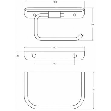 Держатель для бумаги Cezares LINER-PHM-GM