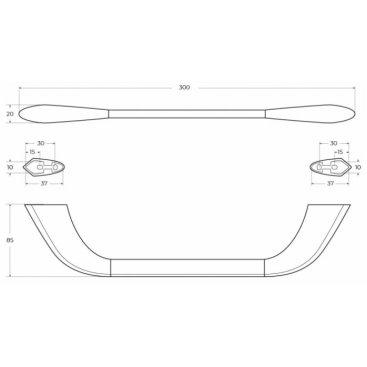 Полотенцедержатель Cezares LINER-TH02-01