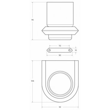 Стакан Cezares LINER-TUMS-01