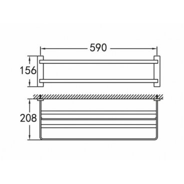 Полка для полотенец Cezares Maxima CZR-F-8910