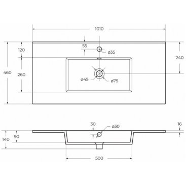 Мебель для ванной Cezares Molveno 46-100-CZR-8002-100 Antracite