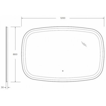 Зеркало Cezares Molveno CZR-SPC-MOLVENO-1200-800-MOV