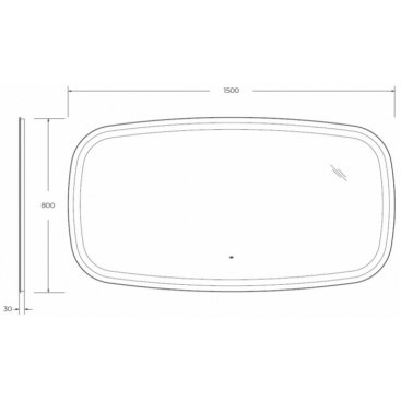 Зеркало Cezares Molveno CZR-SPC-MOLVENO-1500-800-MOV
