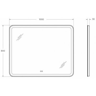 Зеркало Cezares Multicolore CZR-SPC-MC-1000-800-RGB-TCH