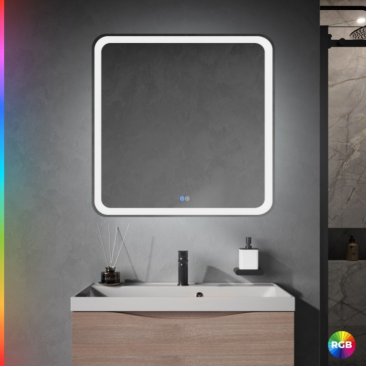 Зеркало Cezares Multicolore CZR-SPC-MC-800-800-RGB-TCH