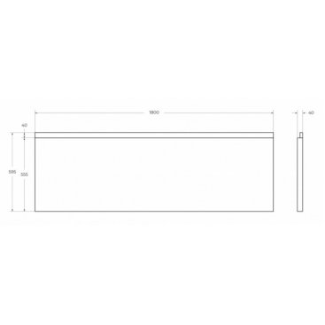 Панель передняя для ванны Cezares PLANE-180-SCR-W37