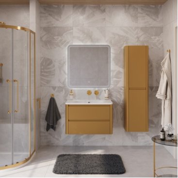 Мебель для ванной Cezares Relax 80-W0 брашированное золото