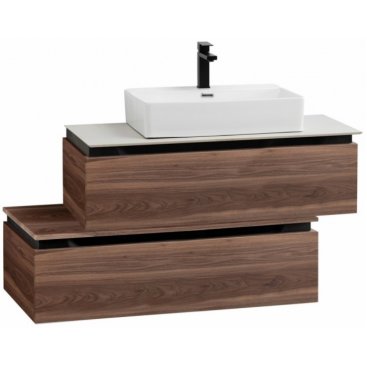 Тумба с раковиной Cezares Slider 100-SLD-100/48-BO-PI орех дымчатый