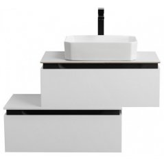 Тумба с раковиной Cezares Slider 80-SLD-80/48-BO-P...