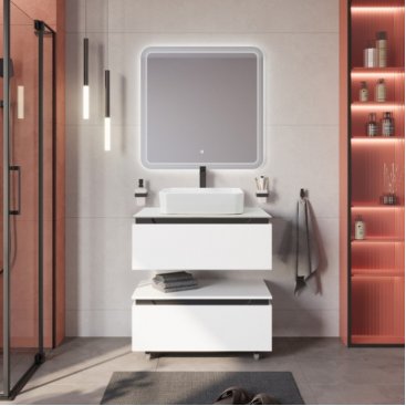 Мебель для ванной Cezares Slider 80-SLD-80/48-BO-PI Bianco Opaco