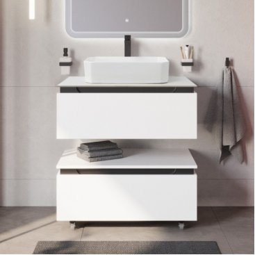 Мебель для ванной Cezares Slider 80-SLD-80/48-BO-PI Bianco Opaco