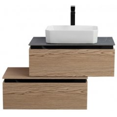 Тумба с раковиной Cezares Slider 80-SLD-80/48-MNO-...